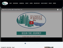 Tablet Screenshot of forestriverinc.com